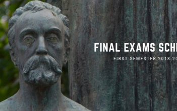 Final Exams, First Semester 2018-2019
