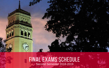 Final Exams, Second Semester 2018-2019