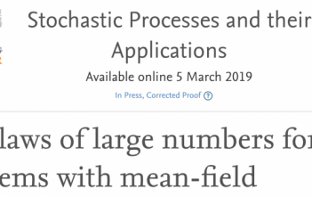 On laws of large numbers for systems with mean-field interactions and Markovian switching; Son L. Nguyen, George Yin, Tuan A. Hoang