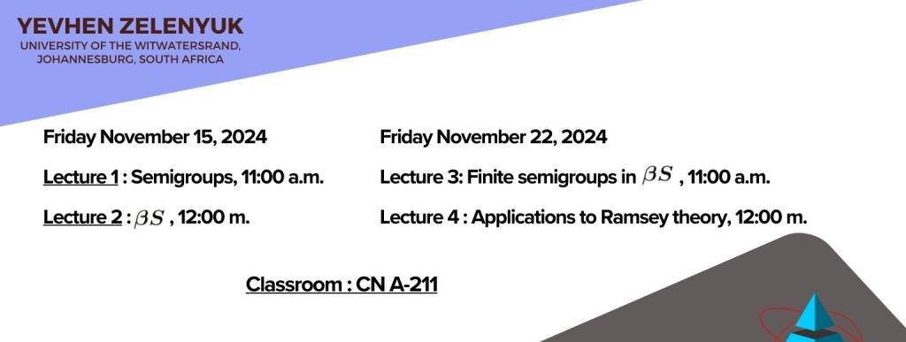 Minicourse: Finite semigroups and Ramsey Theory