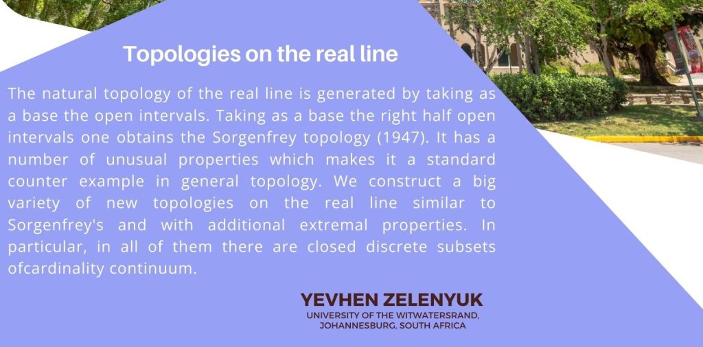 Minicourse: Topologies on the real line